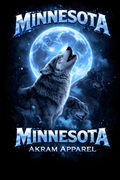AKRAM APPAREL – Night Wolf Graphic T-Shirt