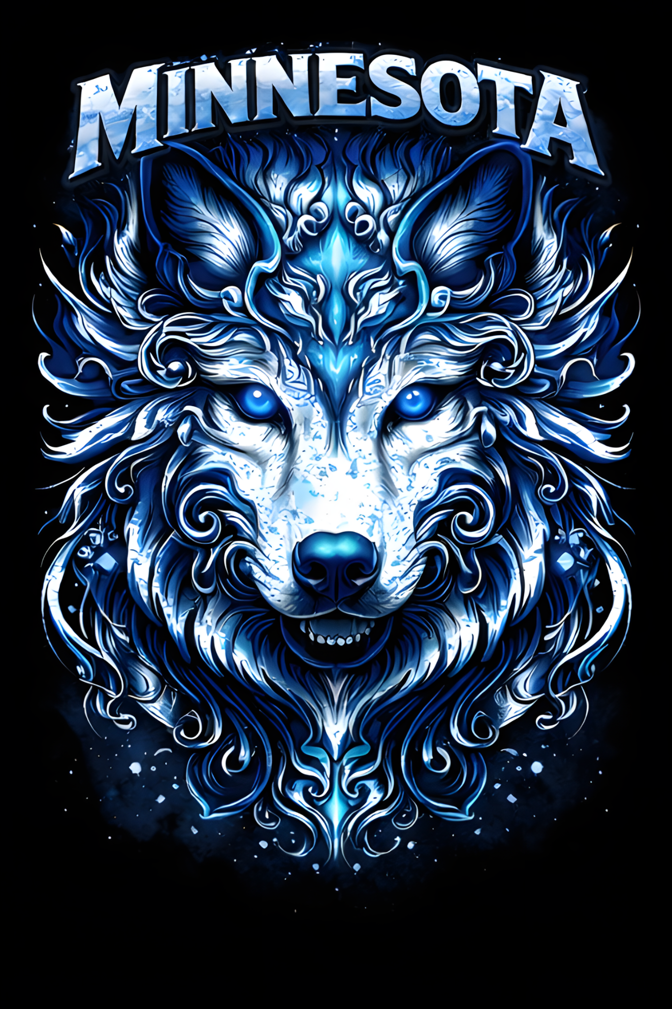 AKRAM APPAREL – Spirit Wolf Graphic T-Shirt